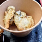 海の駅しおさい市場 - 牡蠣の天ぷら