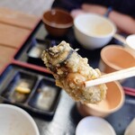 海の駅しおさい市場 - 牡蠣の天ぷら