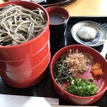 山県そば - 割子そば4枚 870＋290円