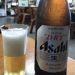 山県そば - スーパードライ中瓶