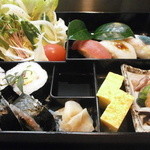 かみ家 - ランチ８００円「寿司ランチ」