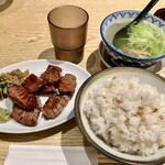牛タン焼専門店 司　 - 牛タン定食４枚　むぎ飯大盛り