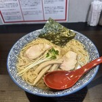 虎ちゃん麺食堂 - 鶏塩そば大盛 ごはん付 ¥1,000-