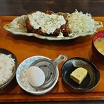 とり安食堂 - ハーフチキン南蛮御膳