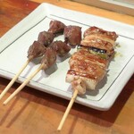 やきとり 正や - 砂ずり２本、ねぎま１本