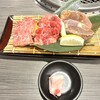 焼肉和助 - 右から、仙台風牛タン・カルビ・上ロース