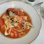 はなう - 魚介とトマトの冷製フェデリーニ