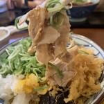 丸亀製麺 - 鬼おろし豚しゃぶぶっかけ　豚しゃぶ