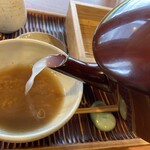 いし豆 - 蕎麦湯