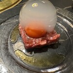 焼肉 小倉さつき - 瞬間燻製ユッケ