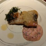 池下 成る - 鱧天婦羅と梅肉和え　タルタルソースを添えて