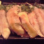Okonomiyaki Monjaya Kiteppanyaki Yamuyamu - 豚トロ焼き ４８０円也