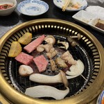 焼肉さくら - ロースターの状況