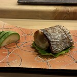 鮨 大門 - メロンの漬物付き