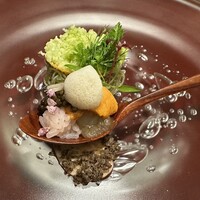KOBAYASHI - ボタン海老の紹興酒漬け。ひと口で。