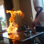 大淀河畔 みやちく - 調理の様子