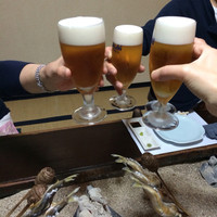 料亭 長坂 - とりあえずビー！かんぱぁ〜い！(^O^)あれ？手の数足りませんが…(^_^;)