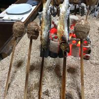 料亭 長坂 - 鮎と里芋！予約時間に合わせてナイスな状態で火入れしてくれてます！(^O^)