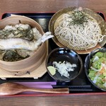 桔梗 - 料理写真:鮎のわっぱ飯セット(蕎麦)