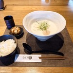 月よみ鶏そば - THE鶏そば+味玉+ランチ焼売セット