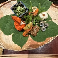 青蓮院門跡前 月おか - 手長海老　タニシなど