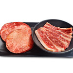 【よくばりコンビ】黒毛和牛上カルビ×厚切り牛タン