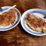 あじさい - お好み焼きキムチとチーズ！どちらも小。