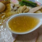 とら食堂 - スープ　染みた(*^^*)