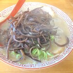 七福亭 - ②番（ラーメン＋替玉）750円＋きくらげ60円