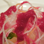 ぽわぶる - ドレッシング、美味しかったけど、何のドレッシングだろう