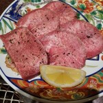 焼肉 河陽 - 追加でタンの盛り合わせ‼️厚切りタンこれ最高✌