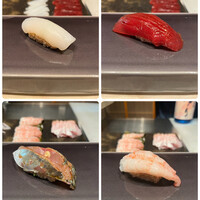 鮨 にっこ - おまかせ１２０００円。◇アオリイカ◯づけ◎鯵◇甘エビ。鯵がとても良かったです。