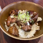 まる星 - ミニ純鶏レバ丼