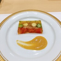 鮨 天ぷら 祇園いわい - 夏野菜　梅白味噌ソース