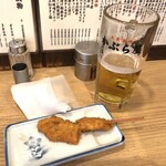 かぶら屋 - 紅ショウガ串カツ