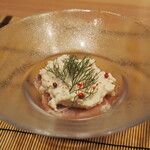 割烹さいお - 無花果生ハム巻きマスカルポーネ白和え