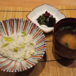 割烹さいお - 枝豆じゃこ御飯