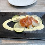 ザ オイスタールーム 名古屋ラシック店 - ホタテと野菜のマリネのカルパッチョ