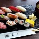 鮨まさ - ネタはどれも新鮮でほっぺた落ちますwww(✽ ﾟдﾟ ✽)