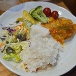 キッチン ブルー グローブ - 最後のワンプレート