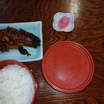 魚勝 - 何とか肝焼きもついてました