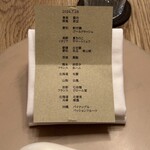 Itsuki - メニュー