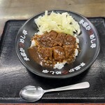 本家かつめし亭 - ハーフ盛り　小学校高学年の息子は少し足らず私のをあげた　母には丁度だったらしい。