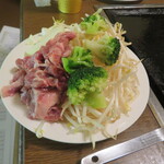 お好み焼き　関東 - ジンギスカン　1,100円