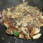 お好み焼き　関東 - お好み焼き完成