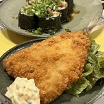 居酒屋 都 - アジフライ　　　サクサクして美味です