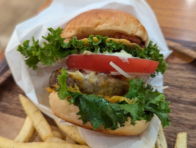 たぬきバーガー♡ポテト付き