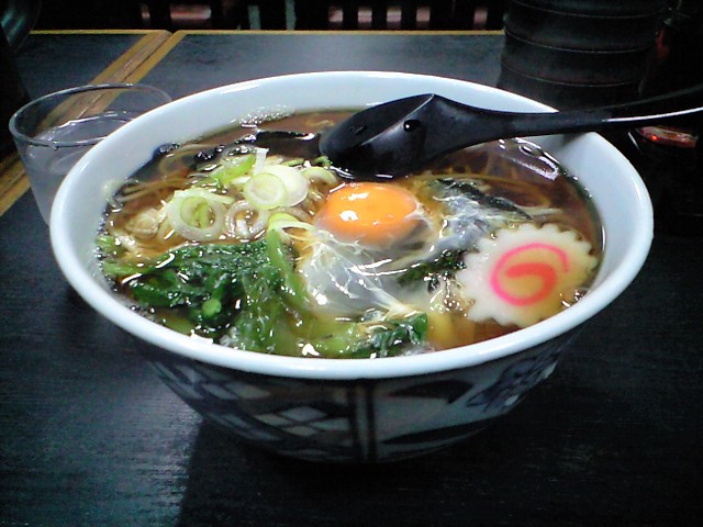 そば処 浅野屋 - 月见そば