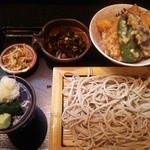 手打ちそば八轟 - せいろ蕎麦ミニ天丼セット