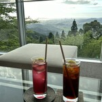 茶房　わらび野 - 紅茶のスパークリングとブドウのスパークリング